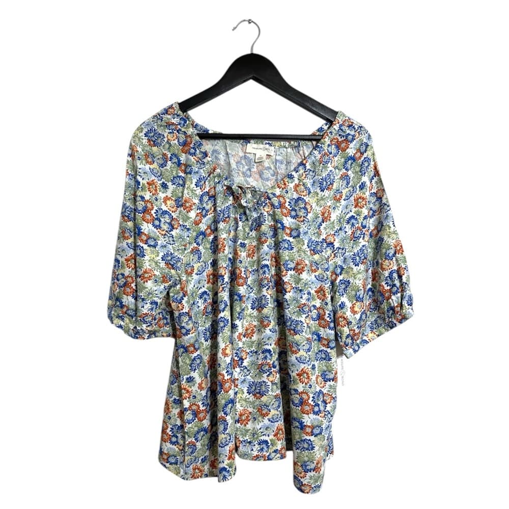 NWT Treasure & Bond Floral Peasant Blouse Cottagecore Boho Size Medium Bohemian - Thumbnail 9