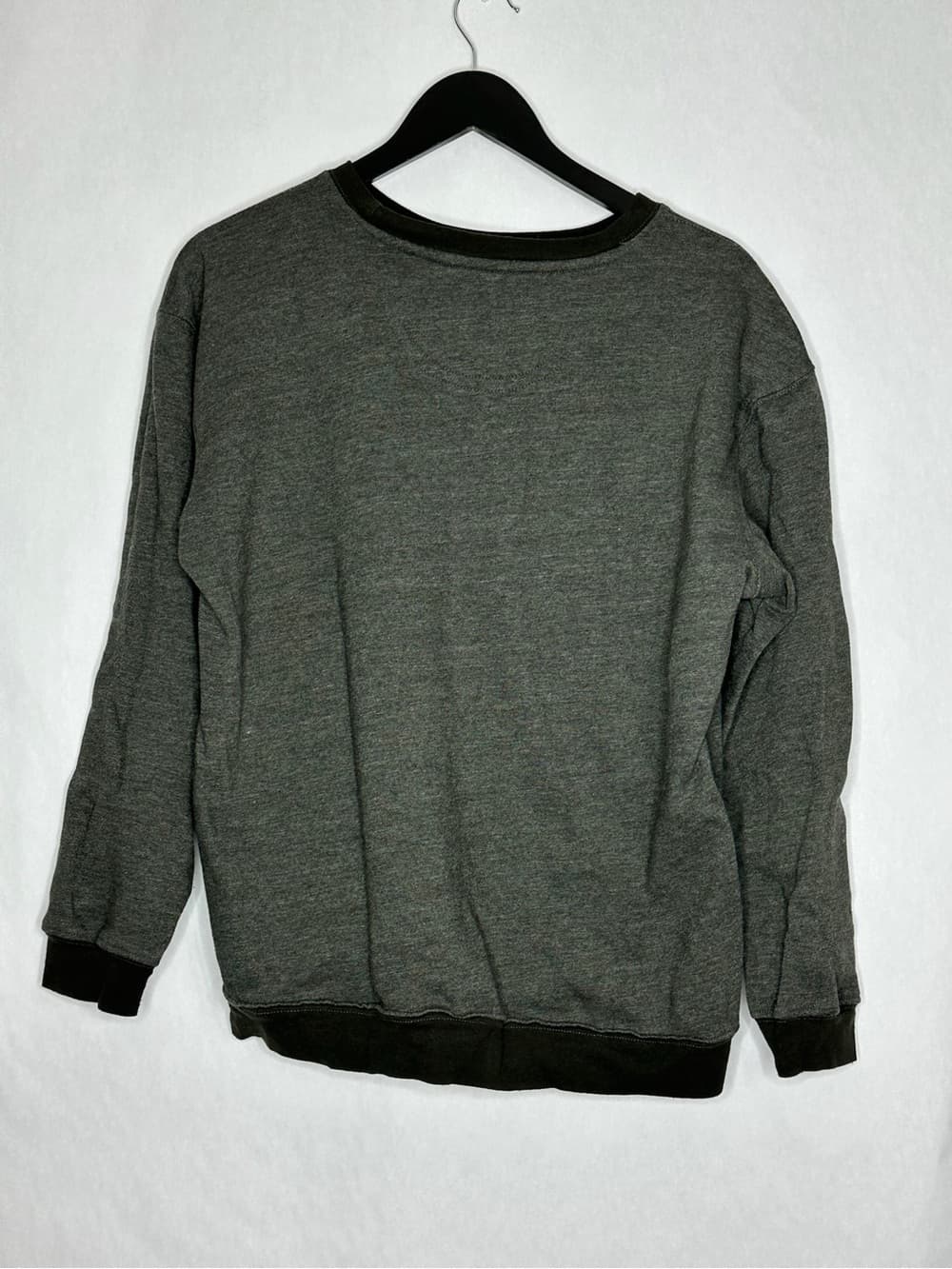 Natural Life Practice Peace Graphic Sweatshirt Gray Floral Peace Sign Medium - Thumbnail 2