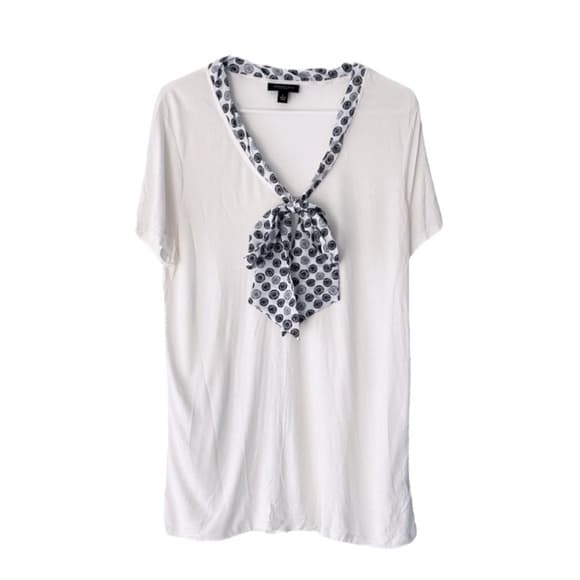 NWT Jason Wu Target Bicycle Print Tie-Neck Short Sleeve Blouse Large SEE NOTE - Thumbnail 9