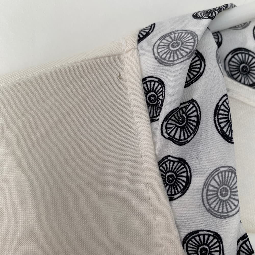 NWT Jason Wu Target Bicycle Print Tie-Neck Short Sleeve Blouse Large SEE NOTE - Thumbnail 3