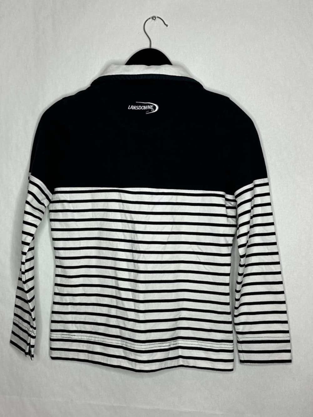 NWT Lansdowne Notre Dame Heritage Collection Rugby Stripe Polo Shirt XS Preppy - Thumbnail 3