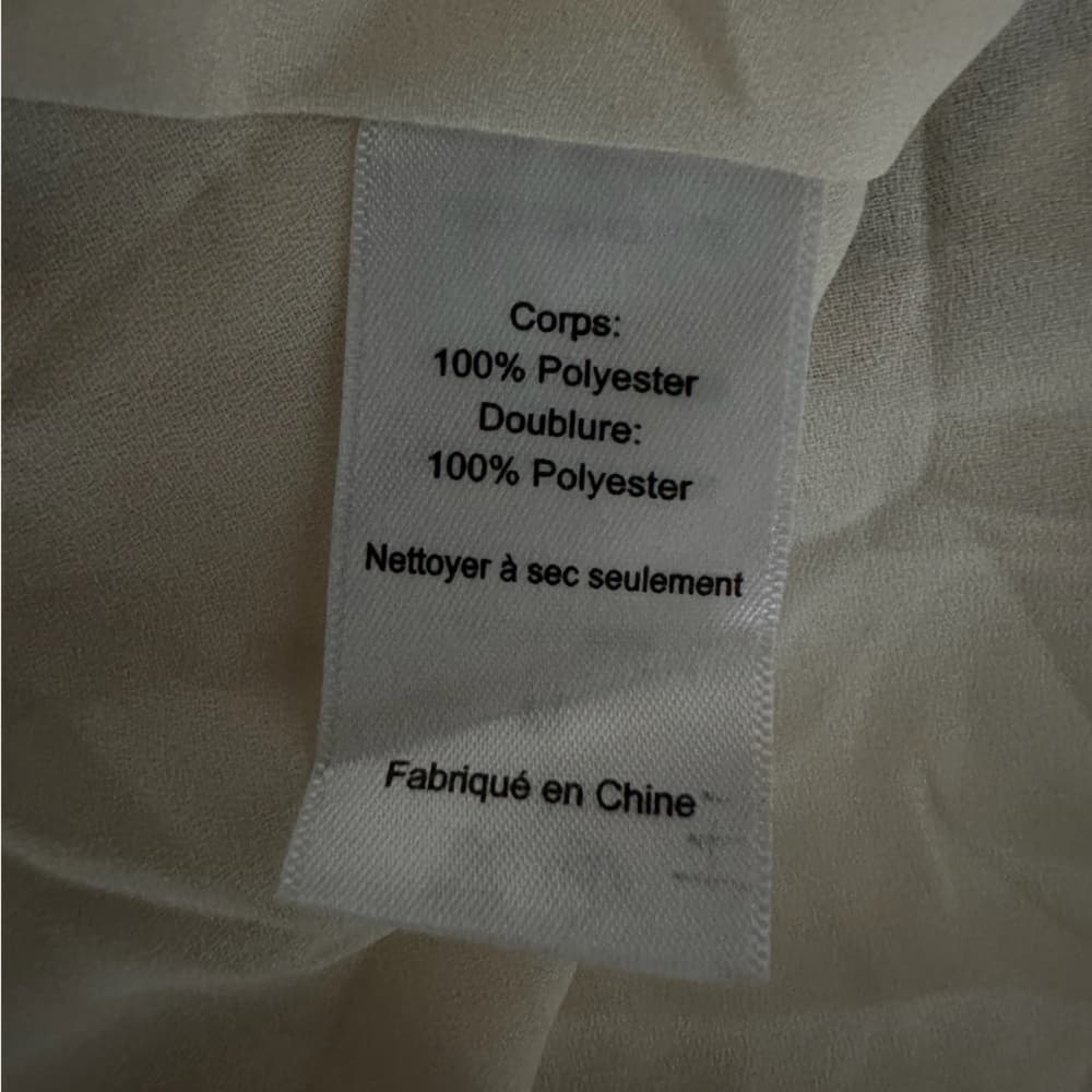 ASTR The Label Cream Boho Pattern Tie Front Cold Shoulder Blouse Size Medium - Thumbnail 5