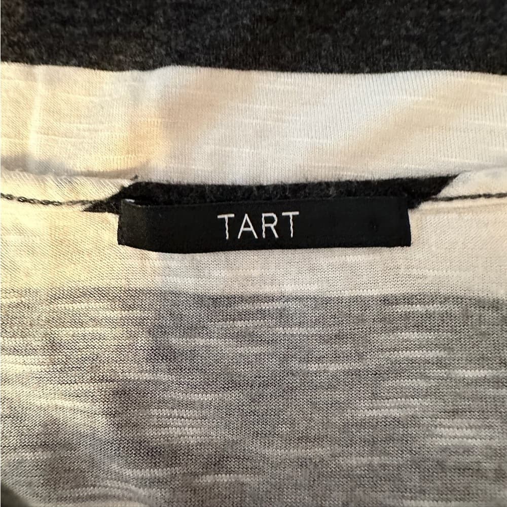 Tart Collections Cold Shoulder Black and White Flowy Top | See Measurements - Thumbnail 3