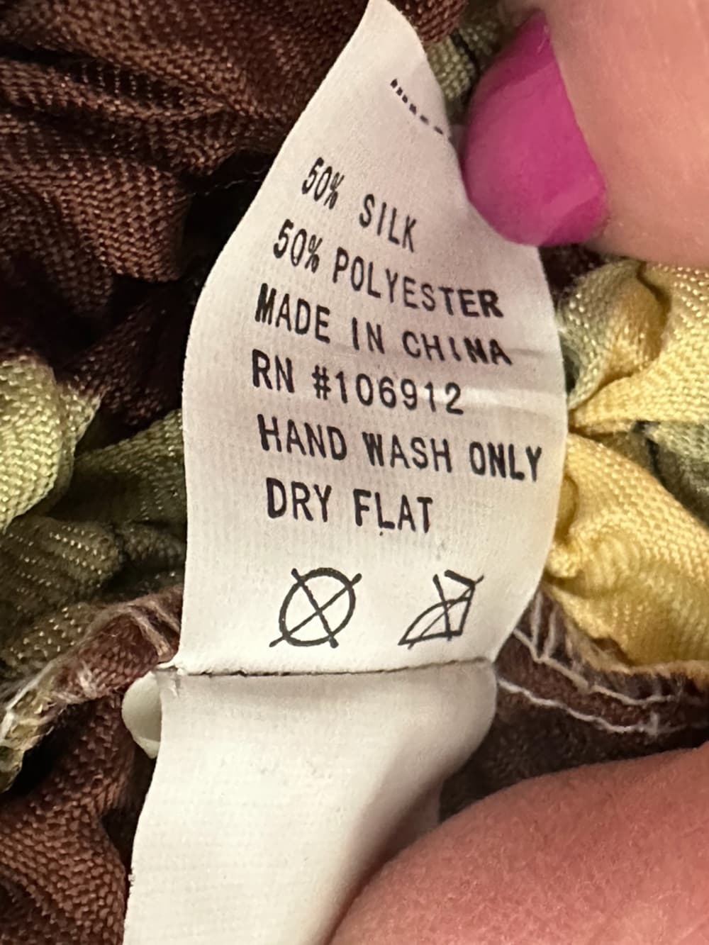 Radiance Textured Crinkle Floral Top Y2K Popcorn Stretch Blouse Brown Yellow OS - Thumbnail 5