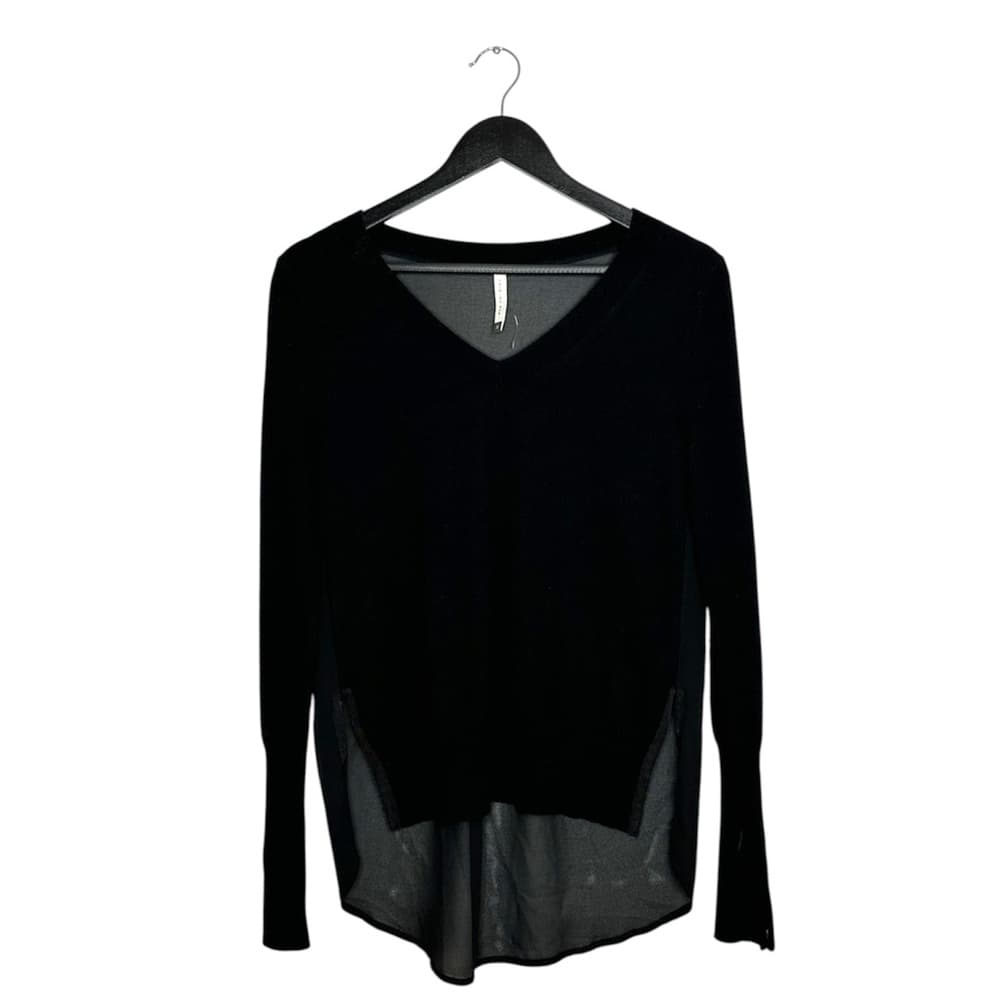 NWOT Sachin & Babi Black Sheer Long Sleeve Top Size 2 Minimalist Neutral - Thumbnail 11