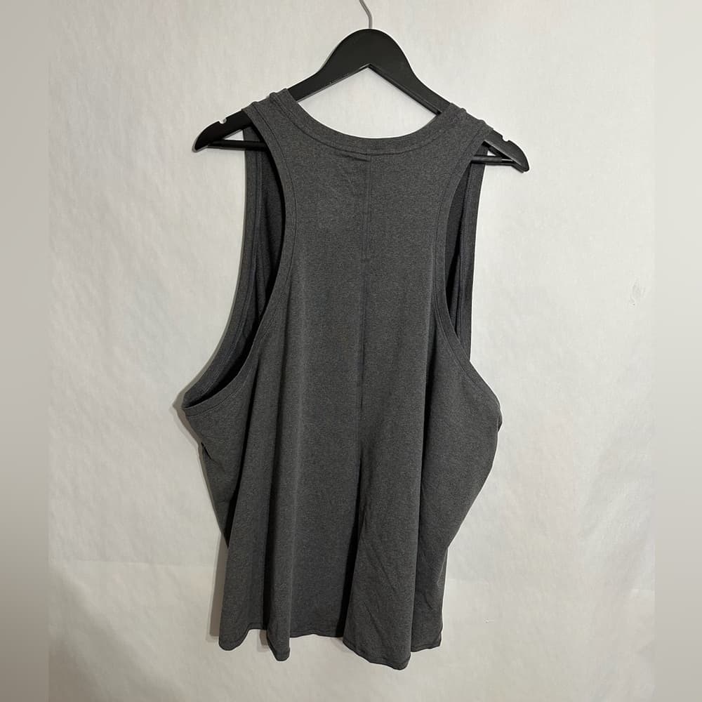 NWT All In Motion Plus Charcoal Heather Active Tank Top Sleeveless Stretch 4X - Thumbnail 3