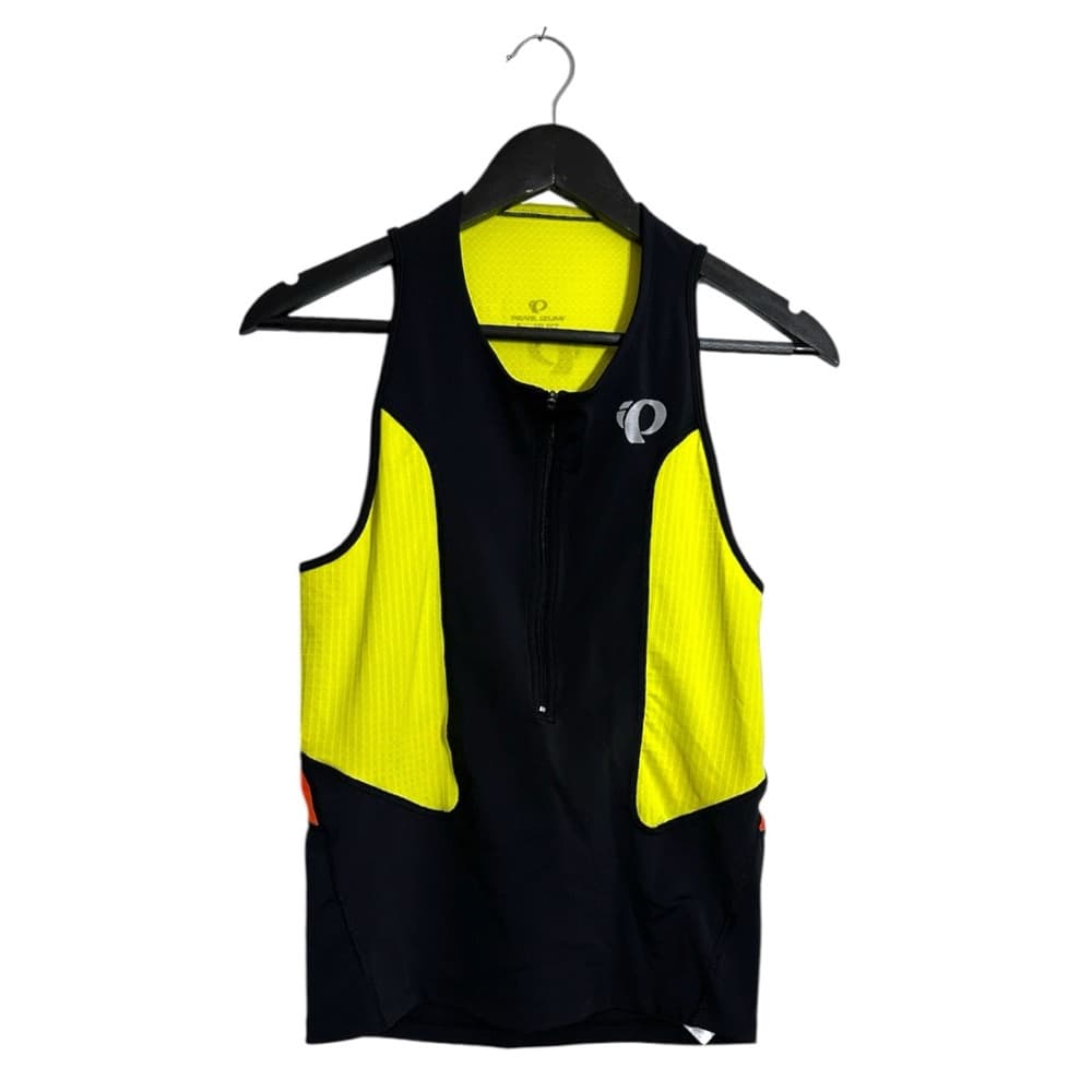 Pearl Izumi Select Tri Singlet Cycling Jersey Neon Yellow/Black Size Medium - Thumbnail 9