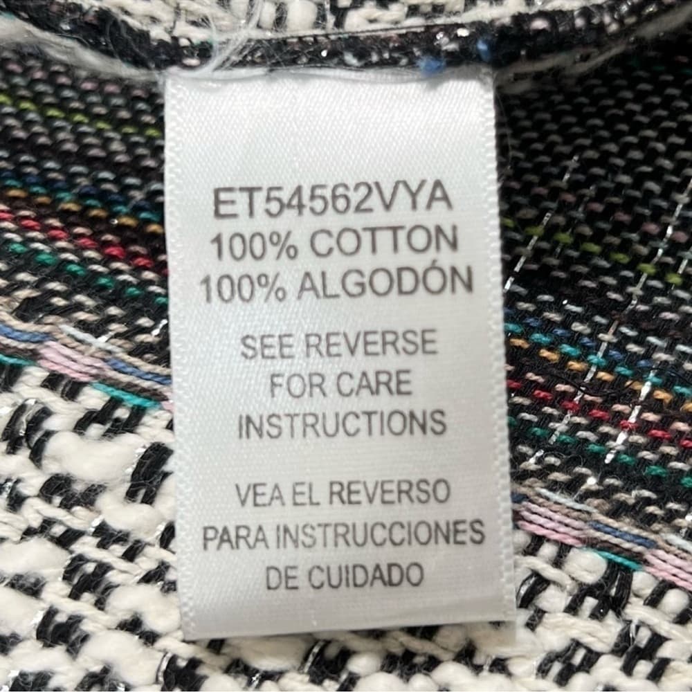 ALTAR’D STATE Peasant Top Woven Beading Hippie Bohemian Blouse Medium - Thumbnail 12