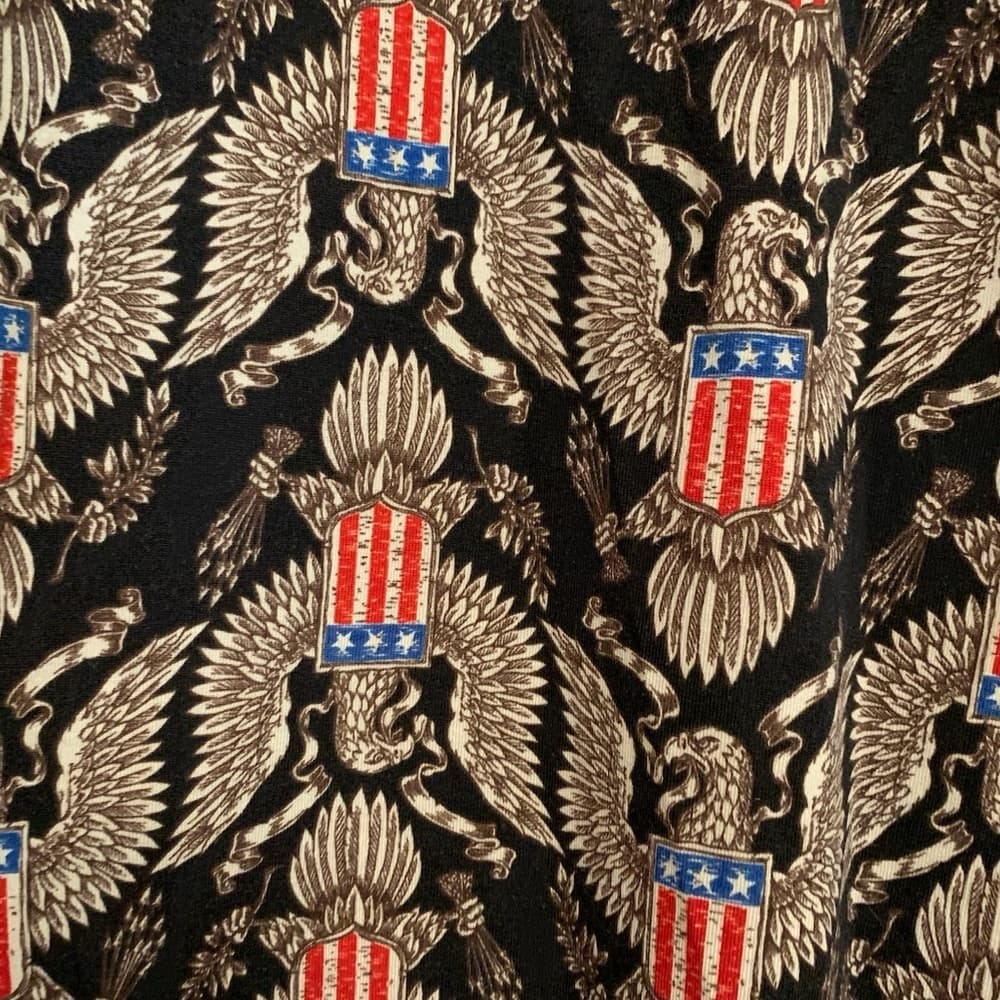 LuLaRoe Randy Patriotic Eagle Raglan Baseball Tee Americana Graphic Shirt Small - Thumbnail 7
