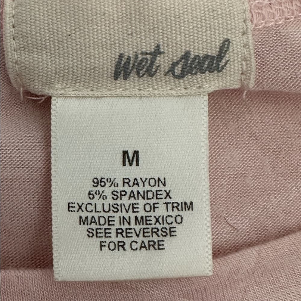 Wet Seal Pink Cat Embroidered Baby Doll Tee Fitted Y2K Top Size Medium Lolita - Thumbnail 5