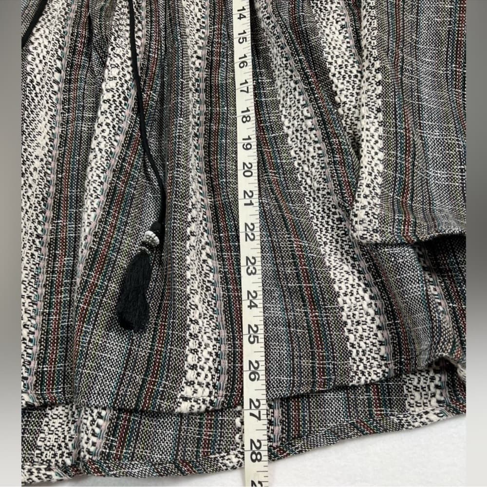 ALTAR’D STATE Peasant Top Woven Beading Hippie Bohemian Blouse Medium - Thumbnail 15