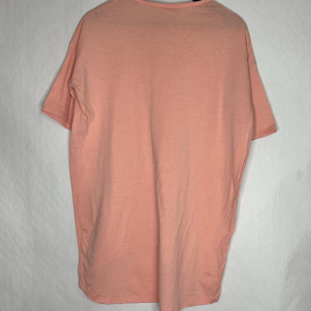 LuLaRoe Peach Irma High Low Short Sleeve Tee Tunic T Shirt XXS Comfortable - Thumbnail 5