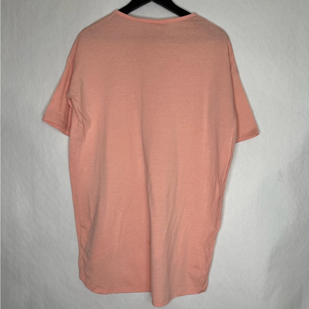 LuLaRoe Peach Irma High Low Short Sleeve Tee Tunic T Shirt XXS Comfortable - Thumbnail 2