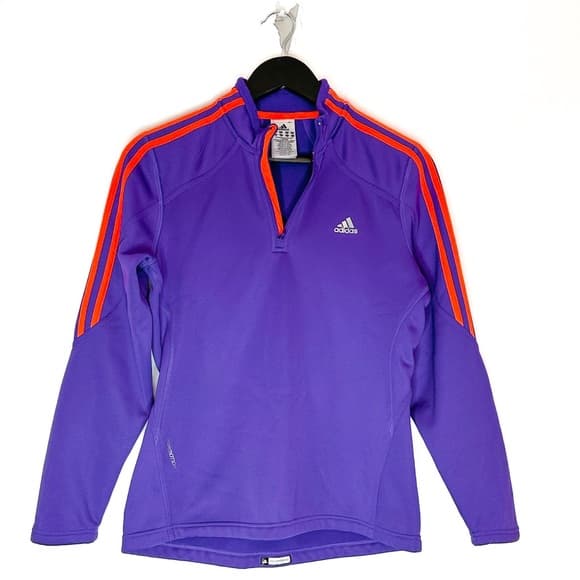 Adidas Formotion Climawarm 1/4 Zip Long Sleeve Fleece Pullover Womens Medium - Thumbnail 11