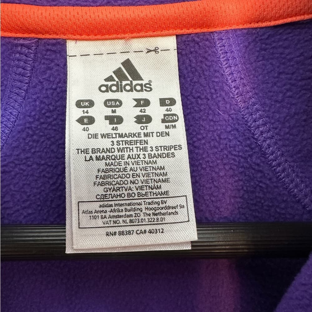 Adidas Formotion Climawarm 1/4 Zip Long Sleeve Fleece Pullover Womens Medium - Thumbnail 4