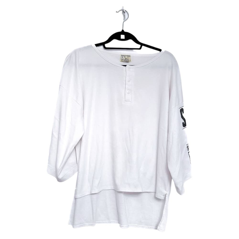 Street Closed Concepts White Oversized Tee Shirt Medium Streetwear Vintage 90s - Thumbnail 9