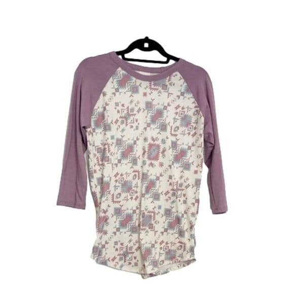 LuLaRoe Randy Raglan T-Shirt Aztec Southwestern Pattern Size S Multicolor - Thumbnail 10