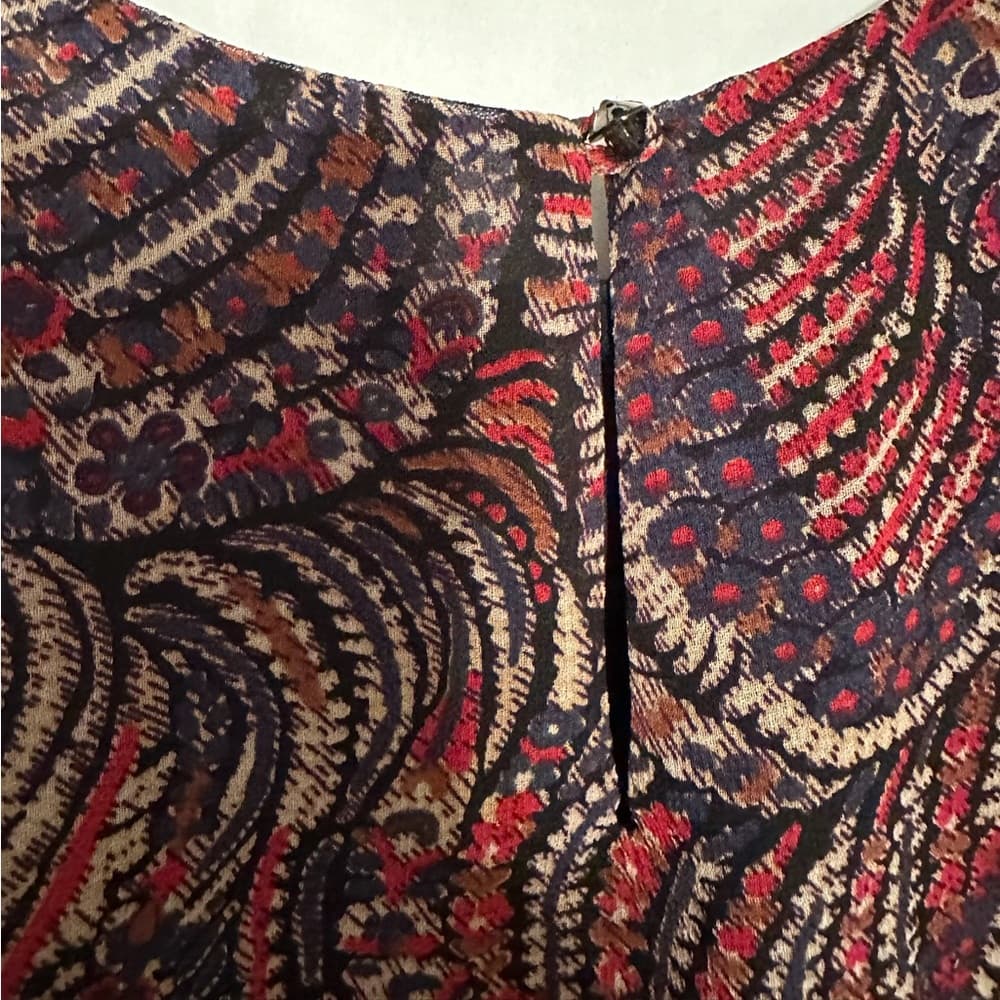 ASTR the Label Paisley Print Halter Top Boho Layered Hem SEE NOTE MAYBE MEDIUM - Thumbnail 5
