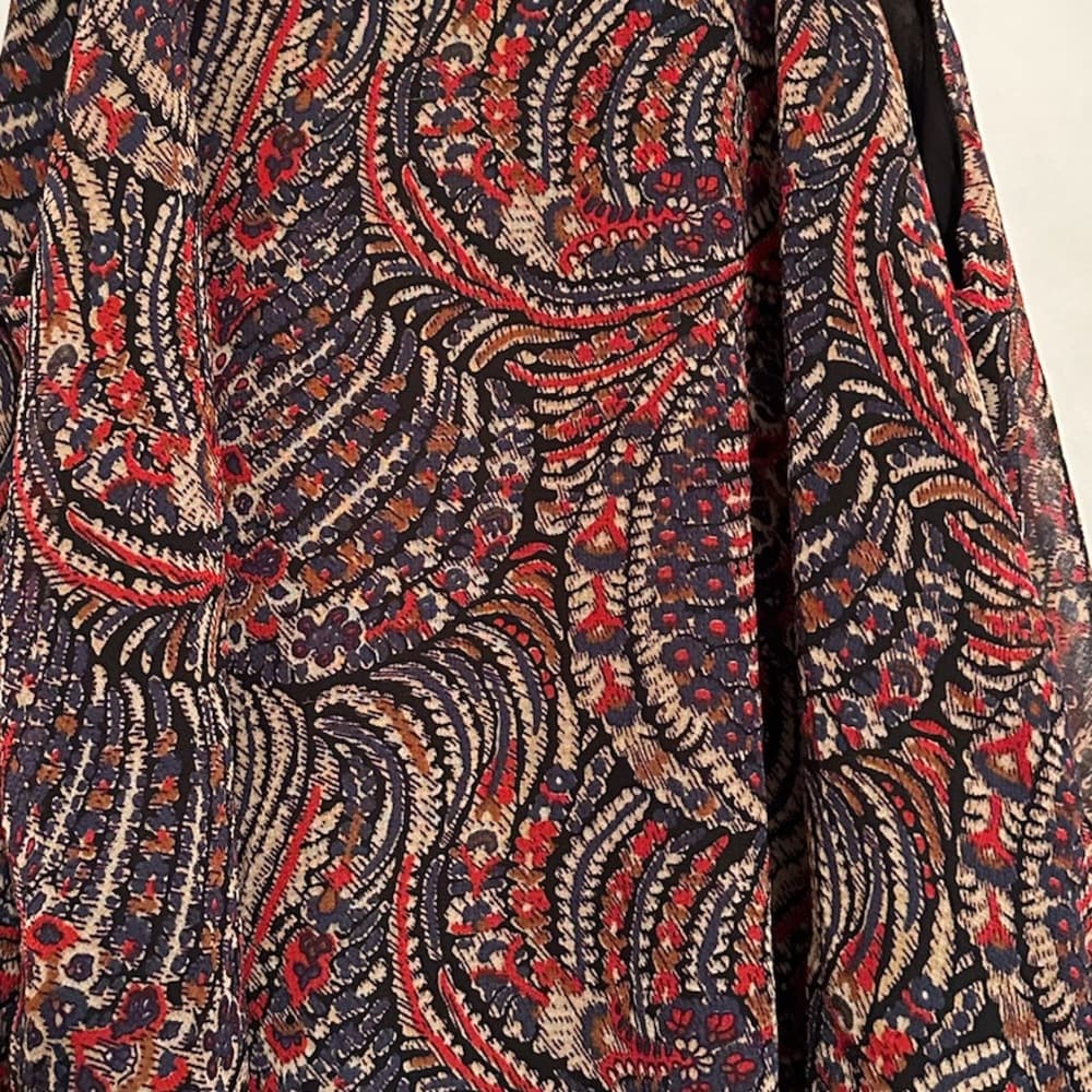ASTR the Label Paisley Print Halter Top Boho Layered Hem SEE NOTE MAYBE MEDIUM - Thumbnail 12