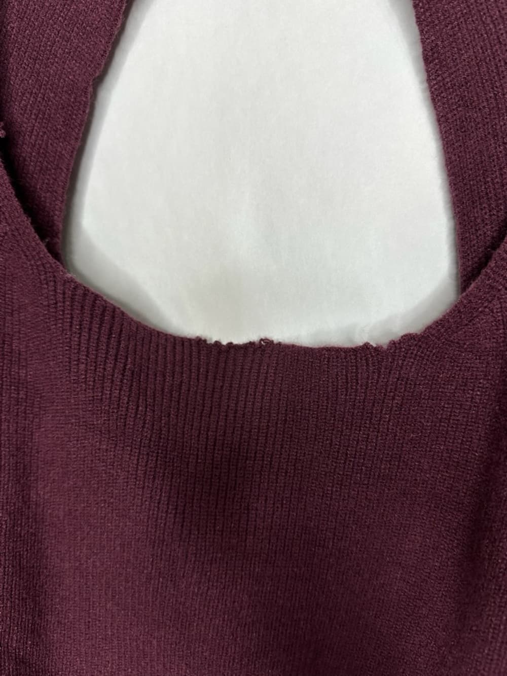Free People Saffron Fitted Sweater Long Sleeve Pomegranate Wine Top Boho Large - Thumbnail 6