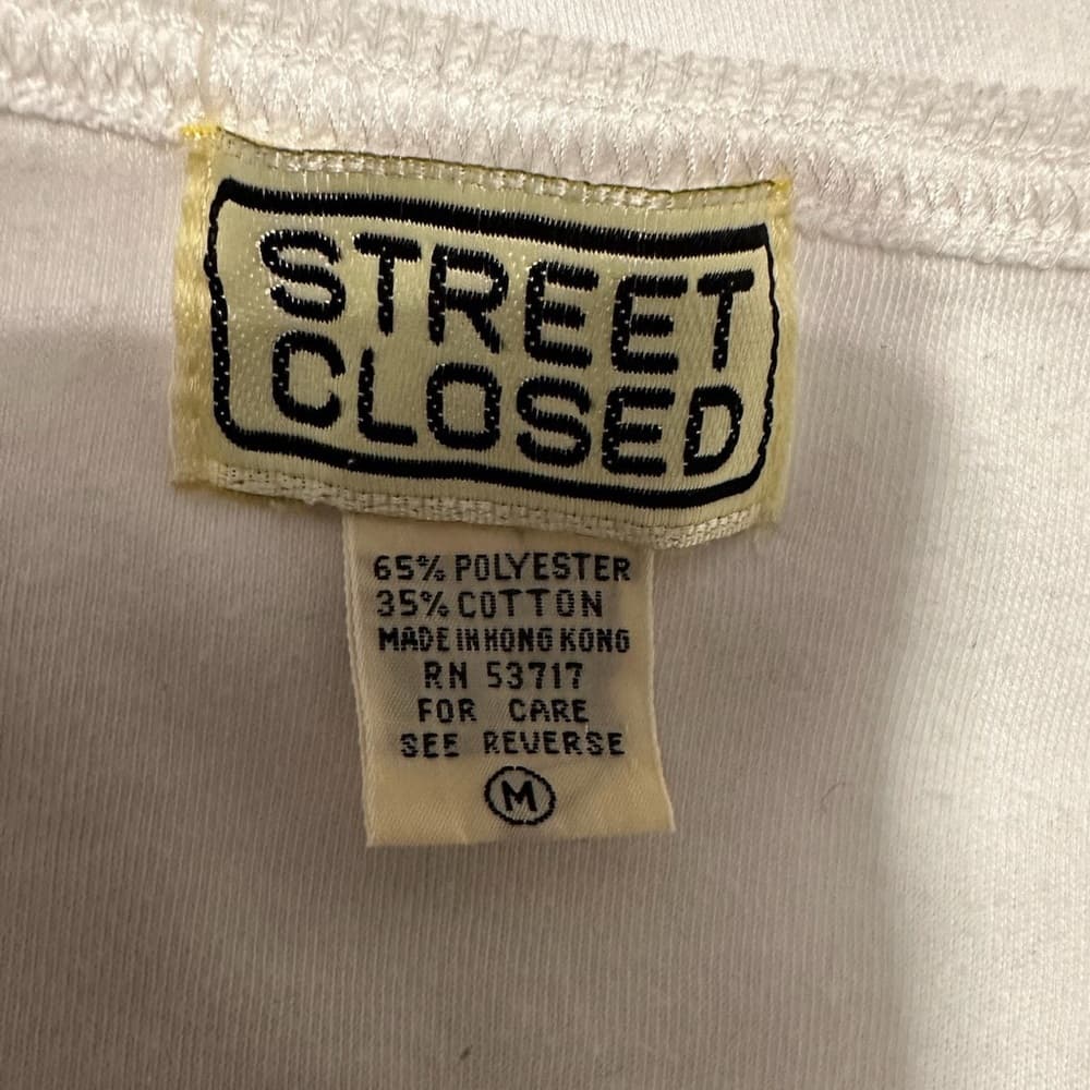 Street Closed Concepts White Oversized Tee Shirt Medium Streetwear Vintage 90s - Thumbnail 3
