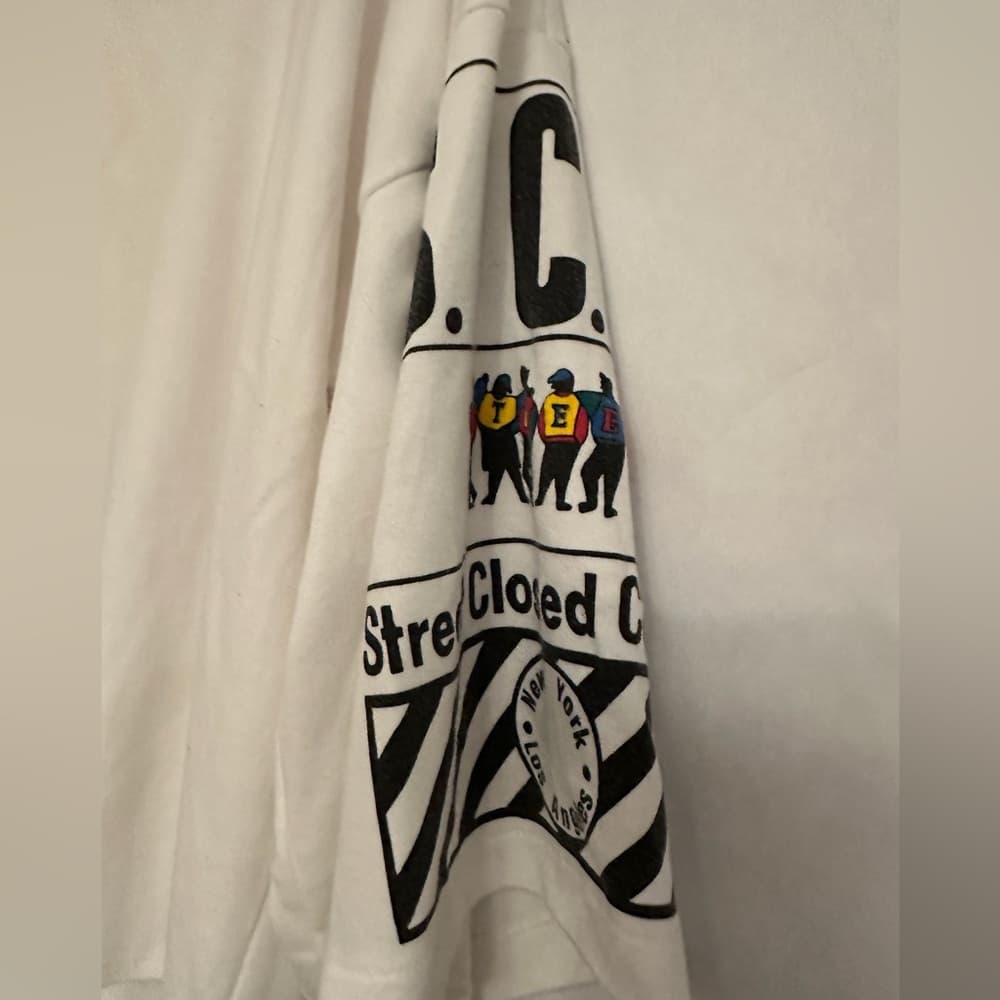 Street Closed Concepts White Oversized Tee Shirt Medium Streetwear Vintage 90s - Thumbnail 7