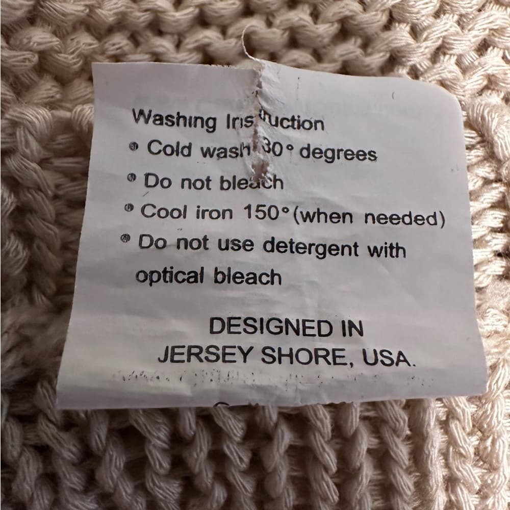 Camaroha Sutra Hand Knit Neutral Tank Top Open Weave Boho (See Measurements) - Thumbnail 7