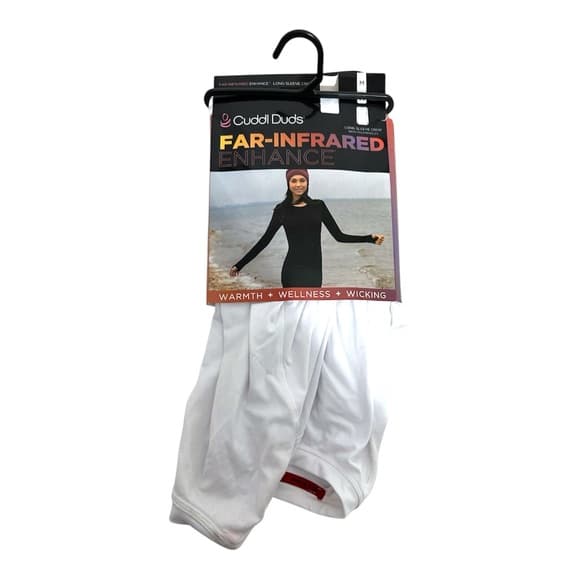 NWT Cuddl Duds Far-Infrared Enhance Long Sleeve Crew Thumbholes Womens Medium - Thumbnail 8