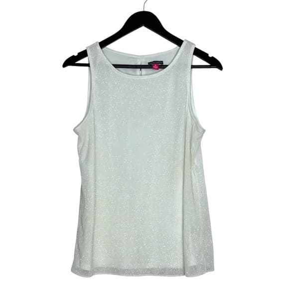 Vince Camuto Shimmer Sparkle Sleeveless Tank Top Size Medium - Thumbnail 9