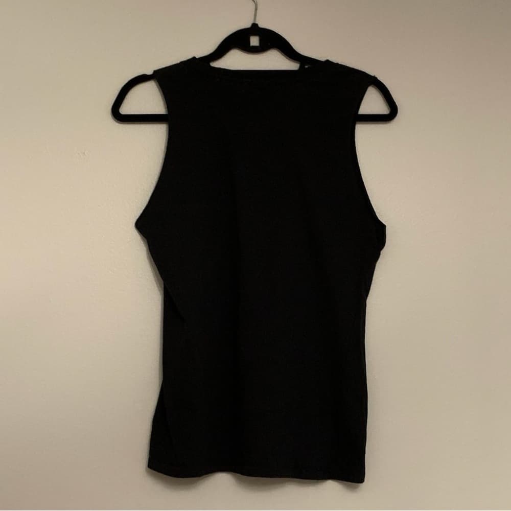 Marvel Black Widow Superhero Logo Sleeveless Muscle Tank Red Black Medium - Thumbnail 4