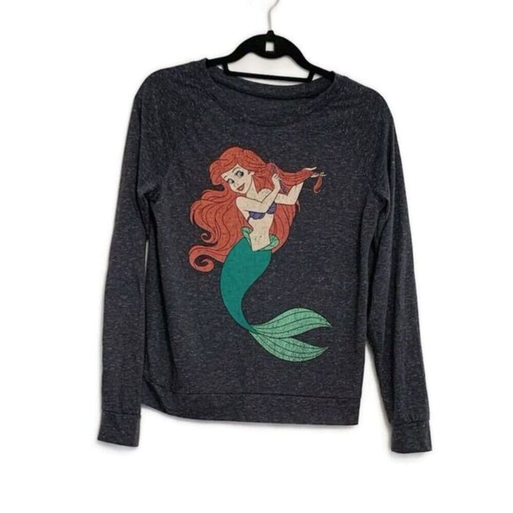 Disney The Little Mermaid Ariel Graphic Long Sleeve Top Size Small Juniors - Thumbnail 6