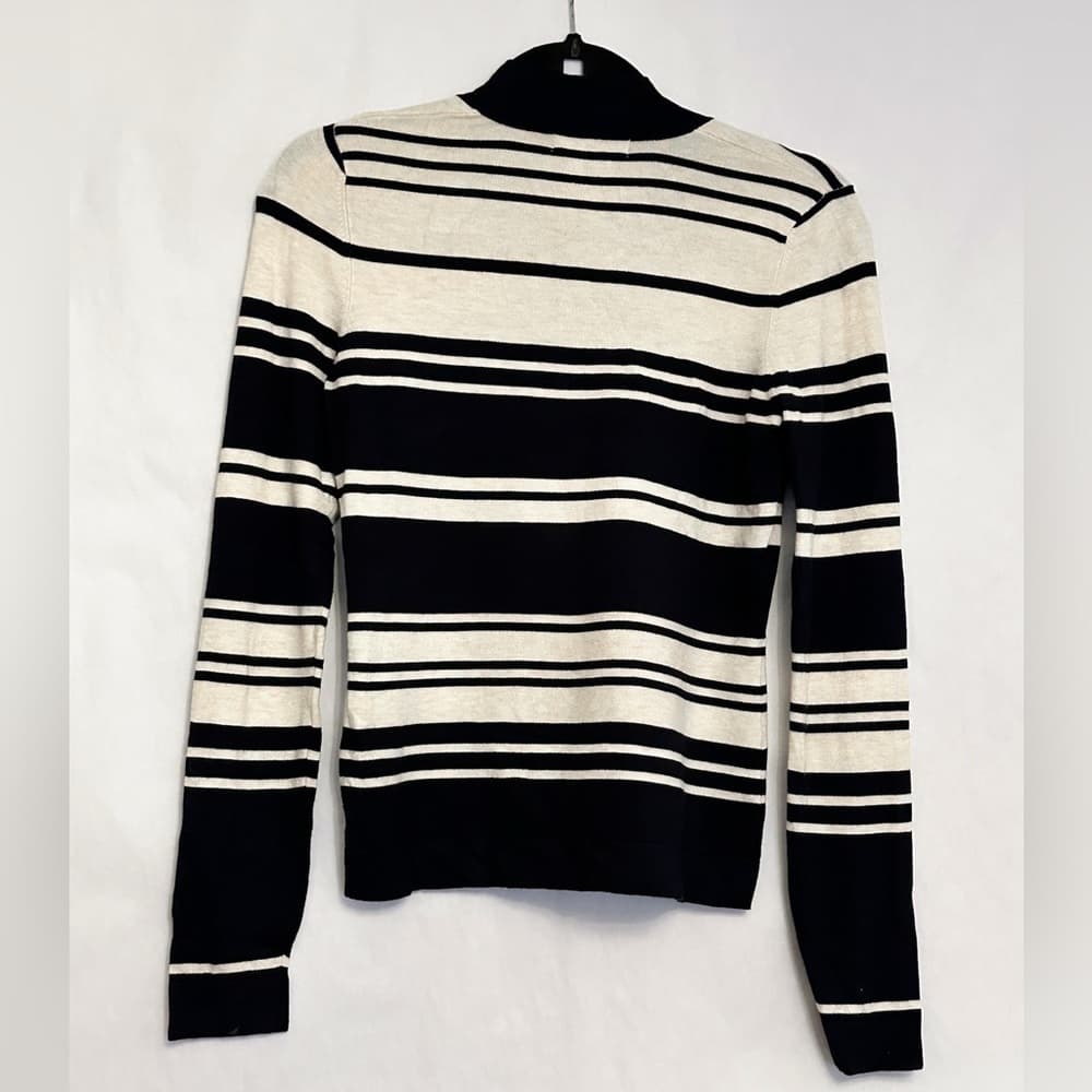 525 America Striped V-Neck Sweater Preppy Classic Size X-Small XS - Thumbnail 2