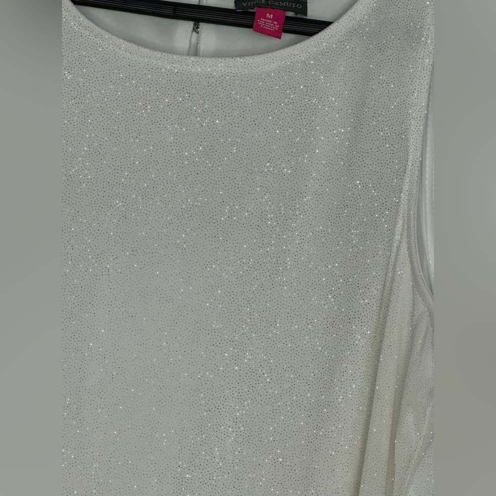 Vince Camuto Shimmer Sparkle Sleeveless Tank Top Size Medium - Thumbnail 6