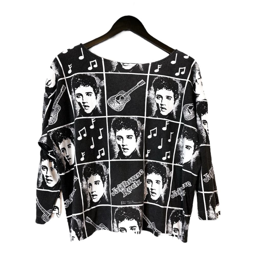 Liberty Flyer Vintage Elvis Presley Jailhouse Rock All Over Print Top Medium - Thumbnail 11