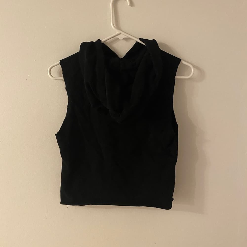 Makeup Artist Makeup Hoodie Sleeveless Cropped Hooded Sweatshirt Top - Thumbnail 9