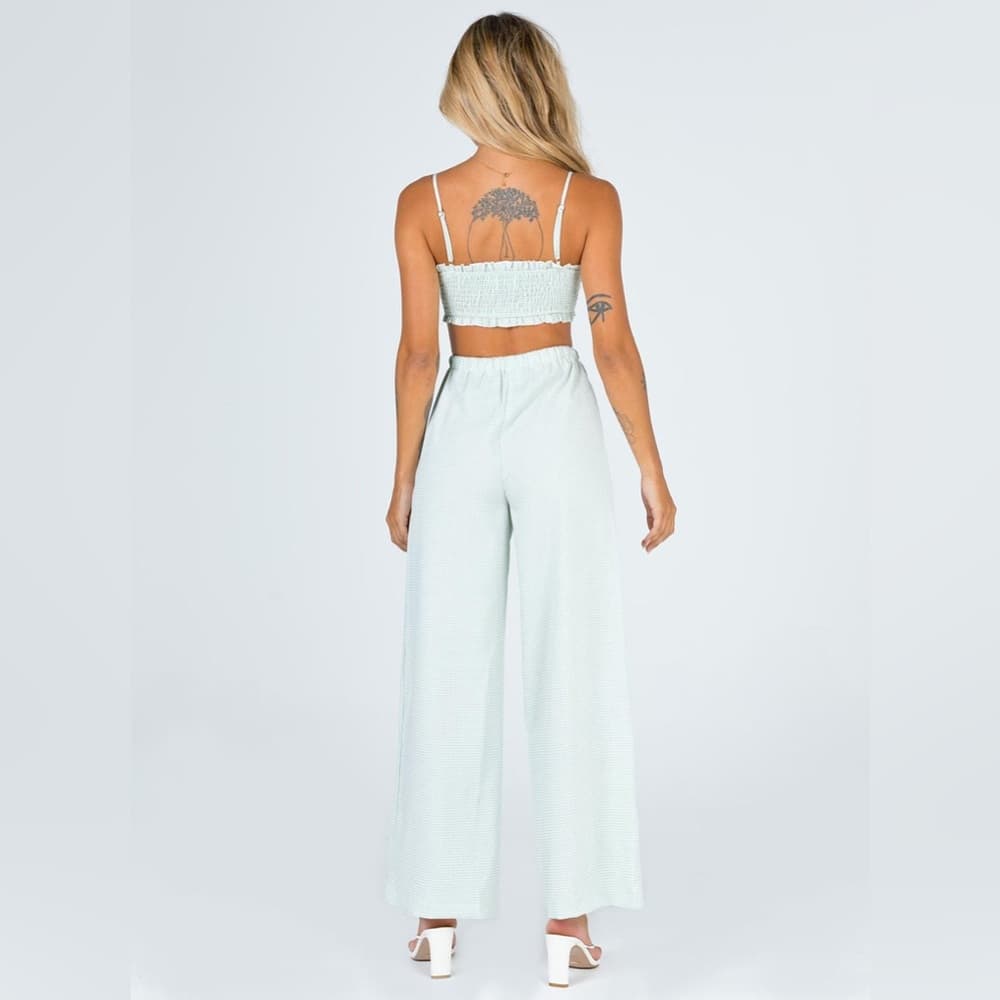 Princess Polly Tidelands Gingham Check Print Crop Top US 4 Feminine Girly - Thumbnail 2