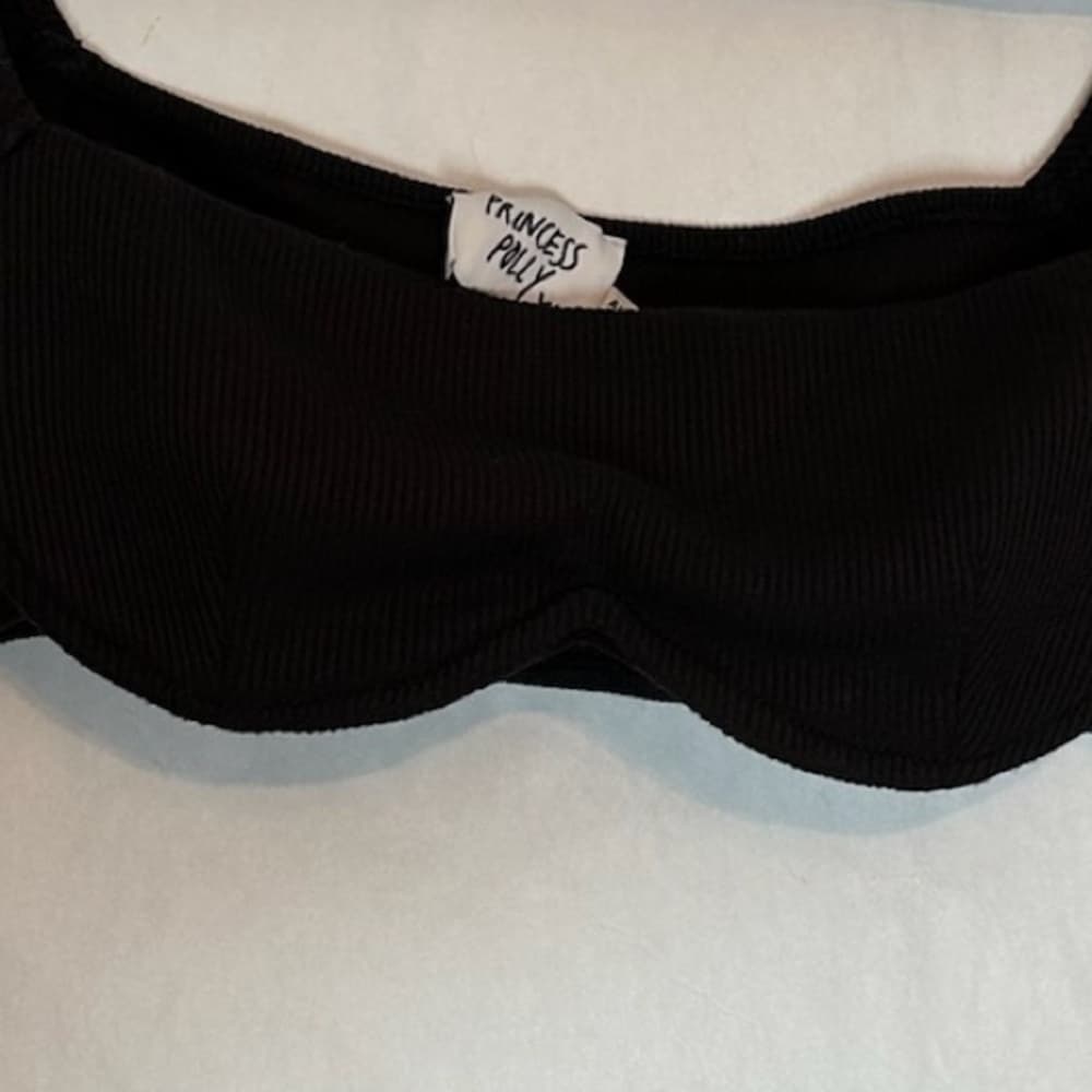 Princess Polly Becca Long Sleeve Crop Top Black Womens US Size 4 Festival - Thumbnail 8