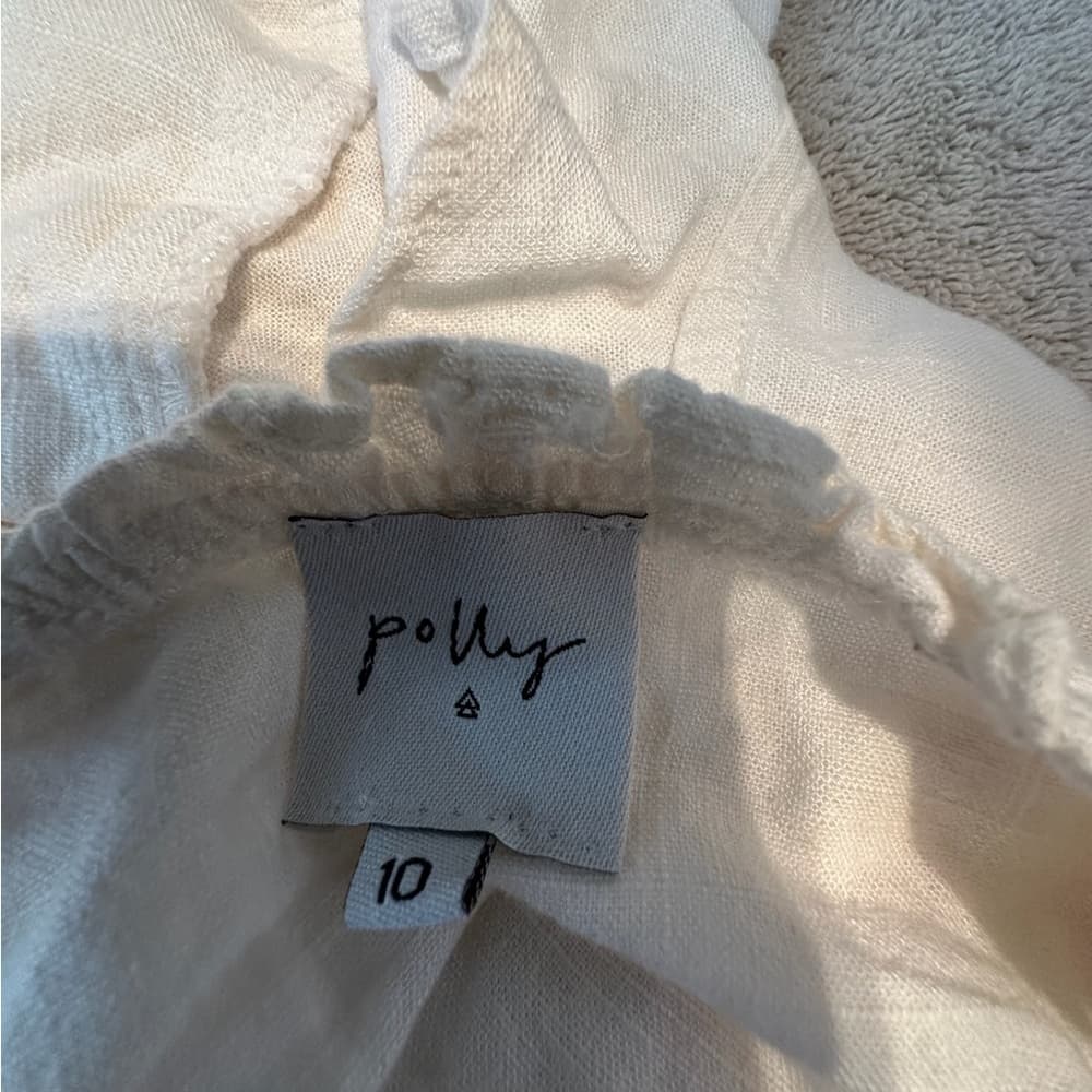 Princess Polly Daphne Linen Spaghetti Strap Ruffle Crop Top in US Size 10 - Thumbnail 10