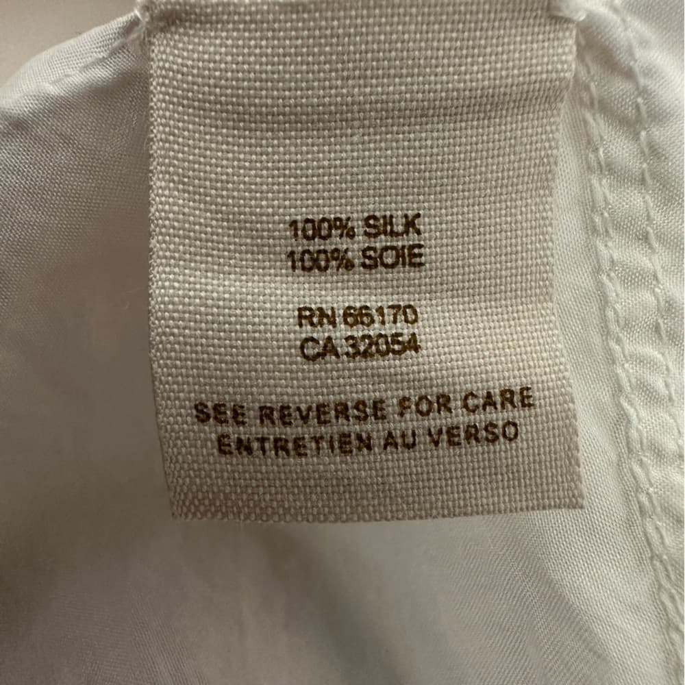 We The Free by Free People White Sheer Cropped Boxy Top Pocket Detail Silk XS - Thumbnail 12
