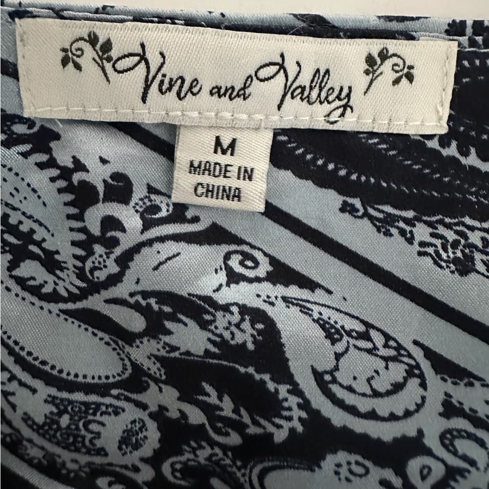 Vine and Valley Y2K Baroque Bandana Handkerchief Crop Top Medium Festival Boho - Thumbnail 5