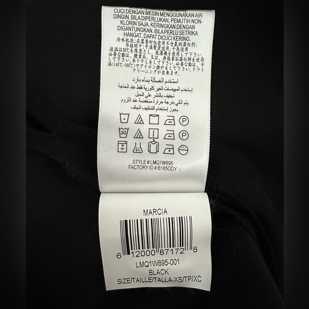 BCBGMaxAzria Black Lace Up Grommet Sleeveless Blouse XS Minimalist Quiet Luxury - Thumbnail 4