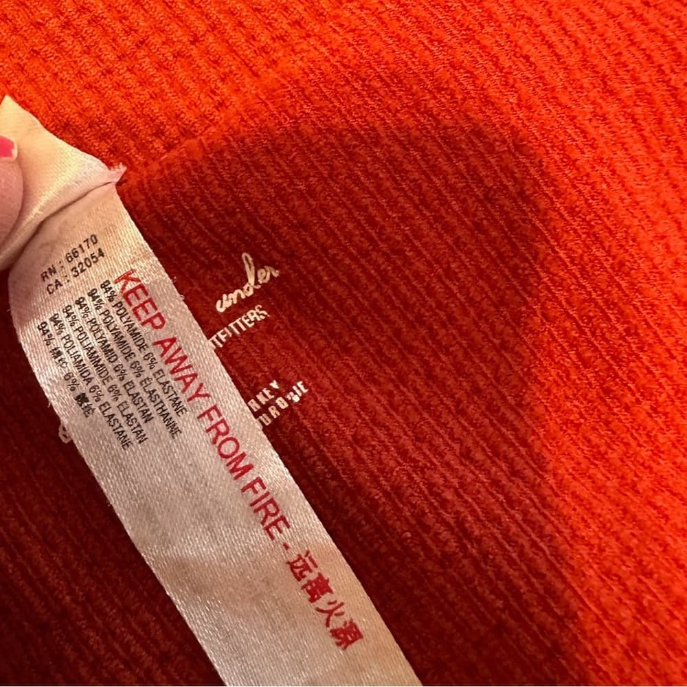 Out From Under Urban Outfitters Bungee Strap Bodysuit in Color Rust Size Large - Thumbnail 11