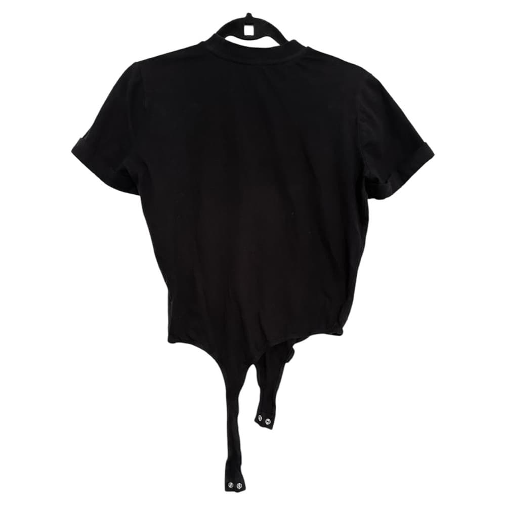 Danielle Bernstein Black Short Sleeve Body Suit T-Shirt Tee Small Minimalist - Thumbnail 2