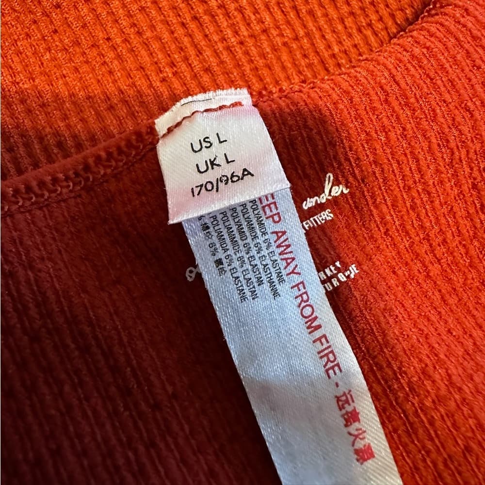 Out From Under Urban Outfitters Bungee Strap Bodysuit in Color Rust Size Large - Thumbnail 10