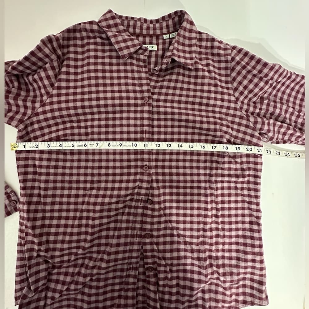 Orvis Flannel Button-Up Gingham Shirt Size large Long Sleeve - Thumbnail 11