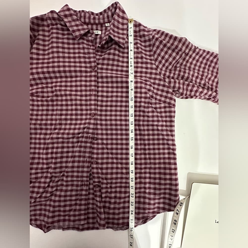 Orvis Flannel Button-Up Gingham Shirt Size large Long Sleeve - Thumbnail 10
