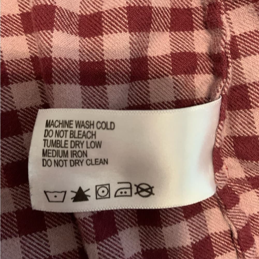 Orvis Flannel Button-Up Gingham Shirt Size large Long Sleeve - Thumbnail 5
