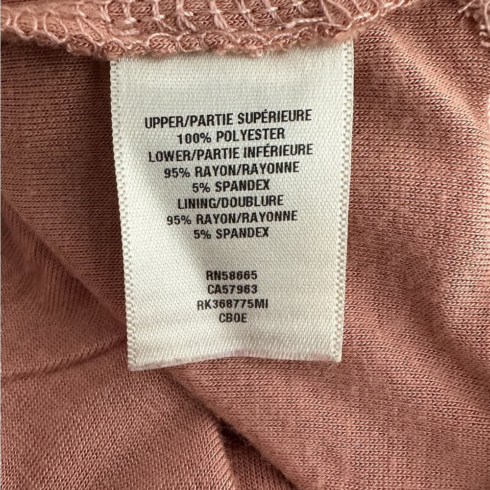 Free Press Dusty Rose Cold Shoulder Surplice Bodysuit Size Medium Romantic - Thumbnail 7
