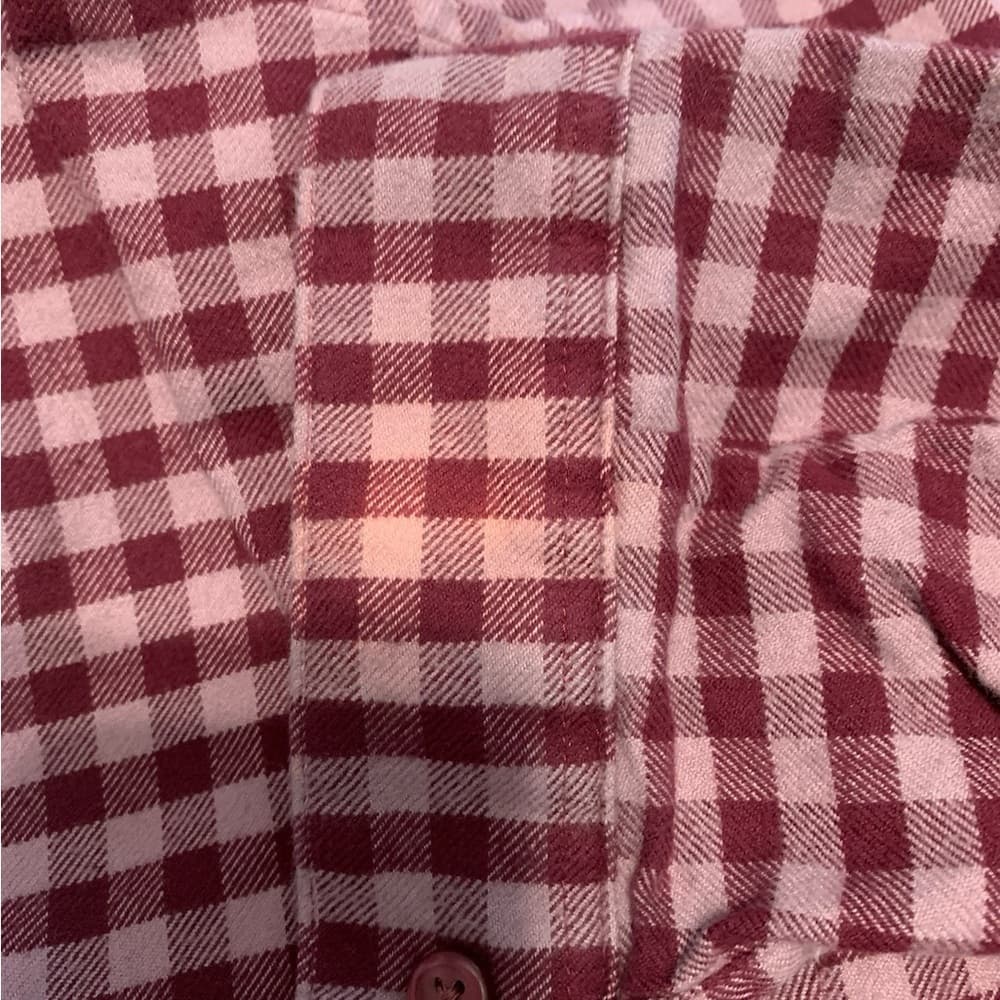 Orvis Flannel Button-Up Gingham Shirt Size large Long Sleeve - Thumbnail 2