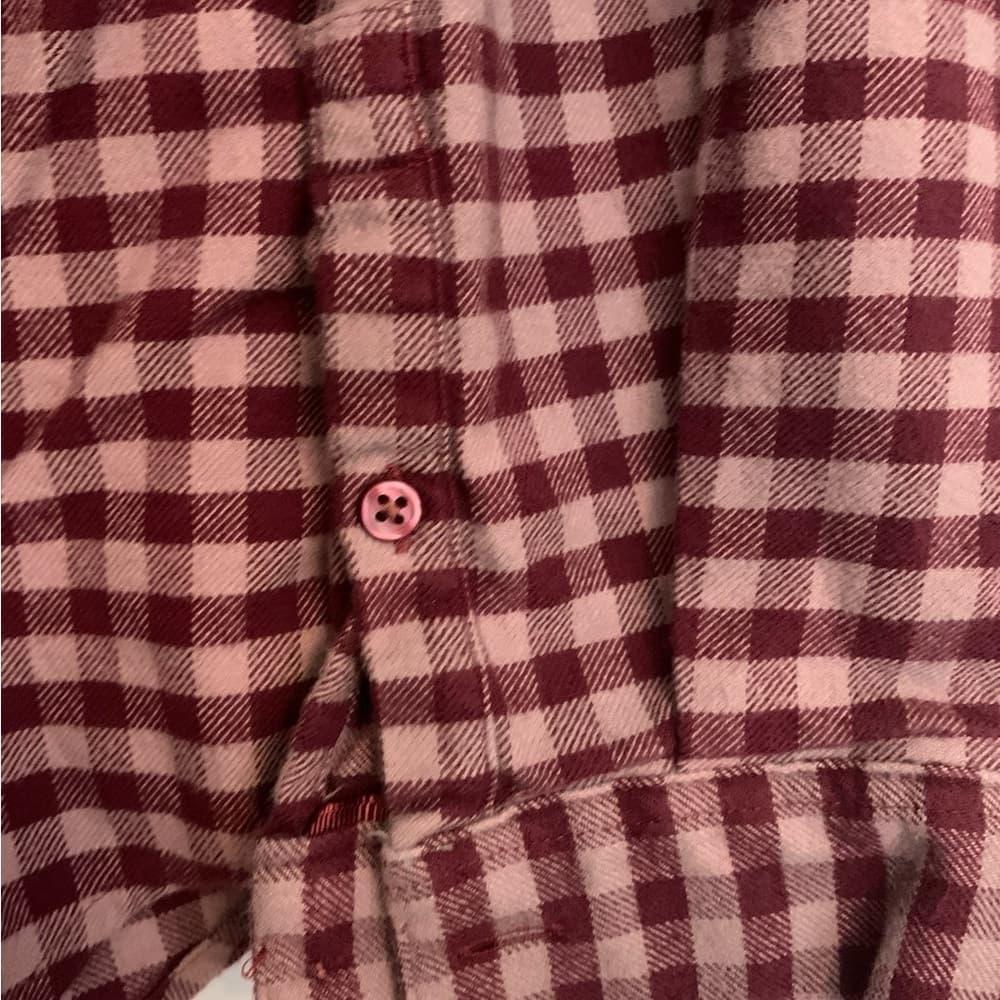 Orvis Flannel Button-Up Gingham Shirt Size large Long Sleeve - Thumbnail 6
